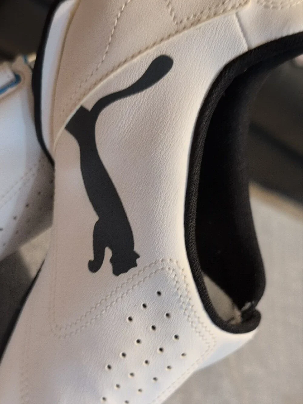 Puma Men’s White, Black and Blue Athletic Sneakers